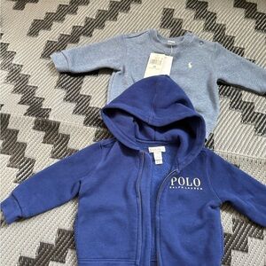 Polo by Ralph Lauren Kids Royal Blue Zip Hoodie with Logo